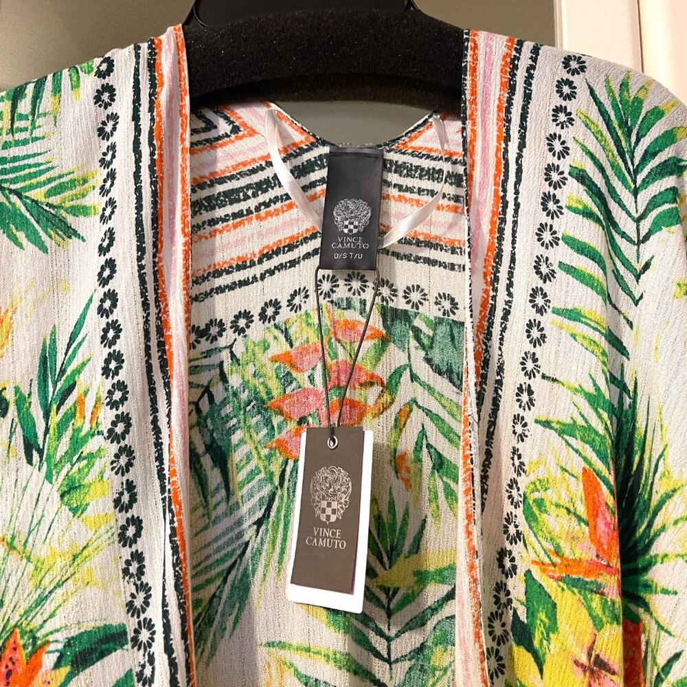 NWT Vince Comuto Tropical Print Duster/Cover Up - Picture 3 of 12